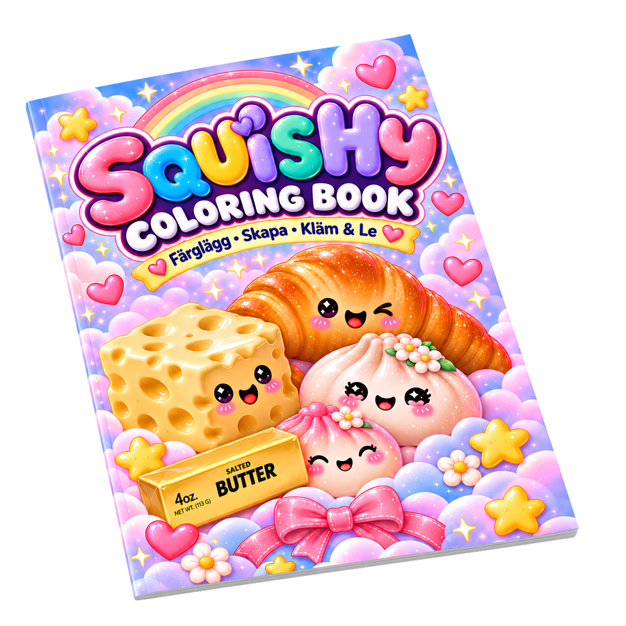 Squishy - Målarbok