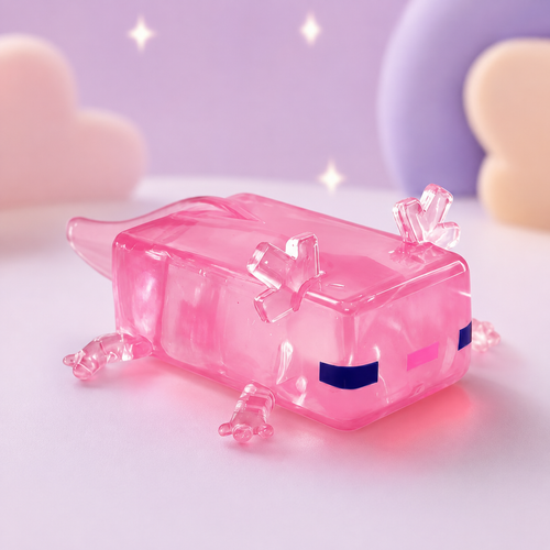 Rosa Axolotl Squishy – pastellstudio