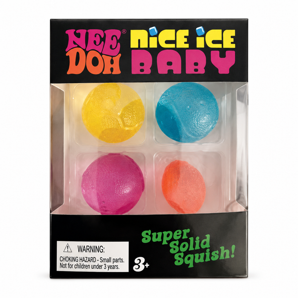 Nee Doh Nice Ice Baby – 4-pak Squish-bolde