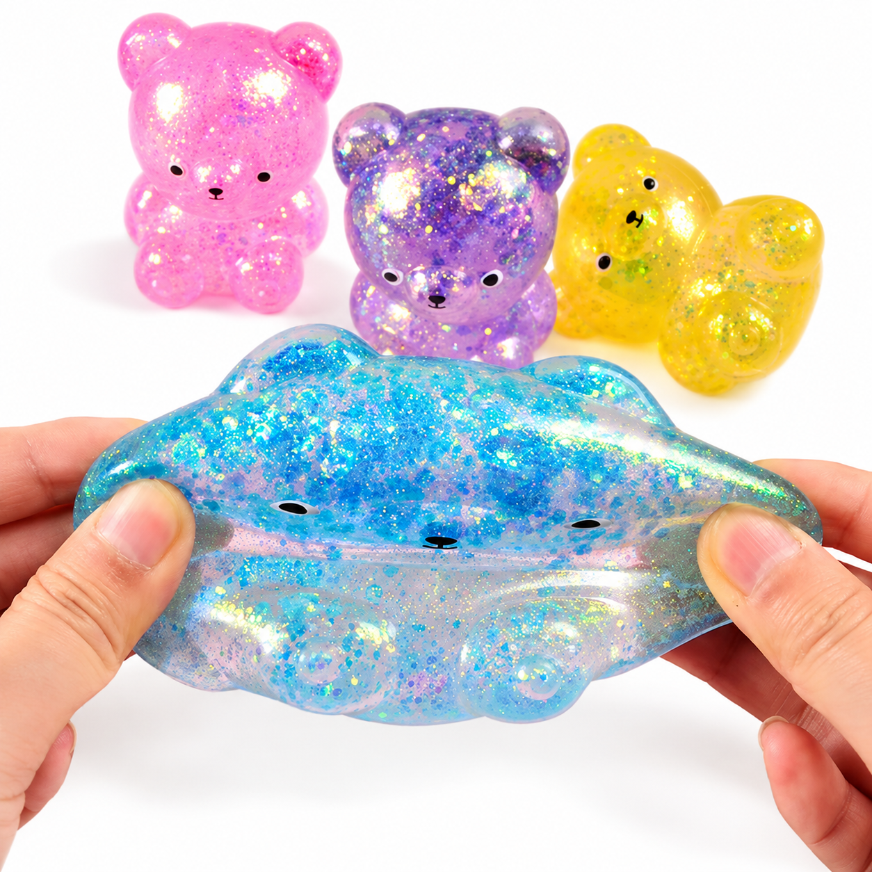 Glitter Björn Squishy – Stretch & Squeeze
